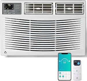 MERXENG Window Air Conditioner,10,000 BTU AC w/WiFi, Fast Cooling for Large Room up to 450