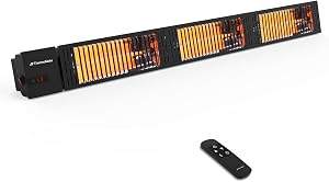 ThermoMate Infrared Outdoor Patio Heater, 4500W Carbon Fiber Heating for Porch, Deck, Gara