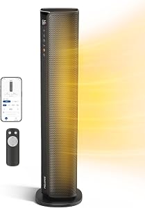 PELONIS Space Heater Large Room, 30" Smart Electric Heaters with Thermostat, App &amp