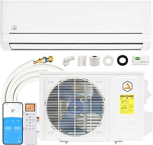 Albott 12,000 BTU DIY Mini Split Air Conditioner & Heating System with Pro Fast-Fit Se